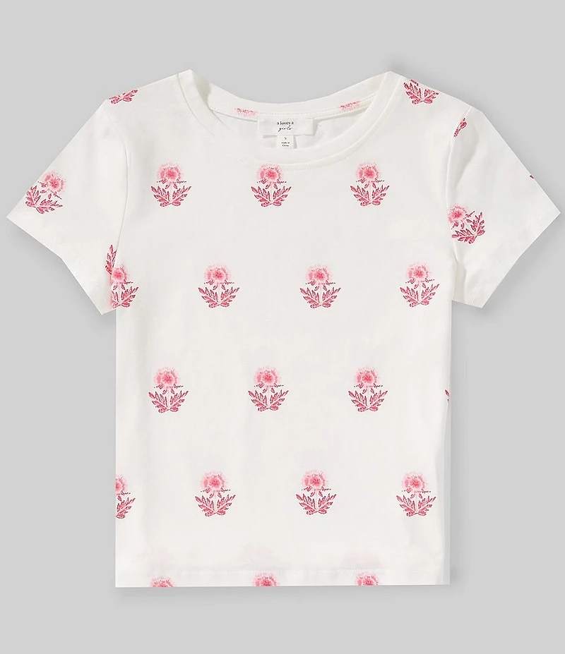 A Loves A Big Girls Printed Knit Tee