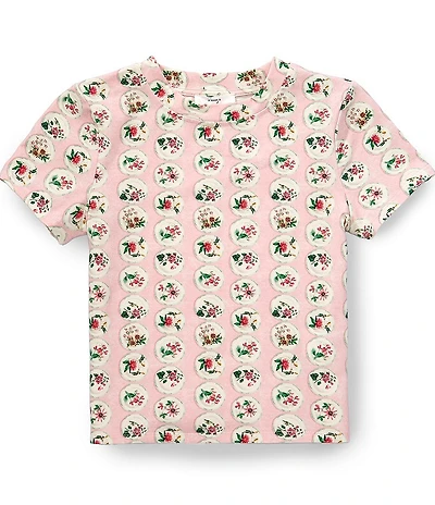 A Loves A Big Girls Printed Short Sleeve Daphne T-Shirt