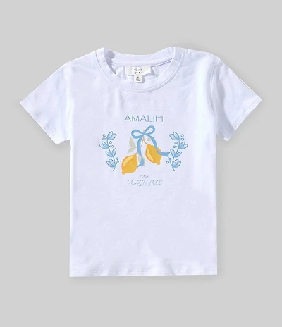 A Loves A Little Girls Lemon Graphic T-Shirt