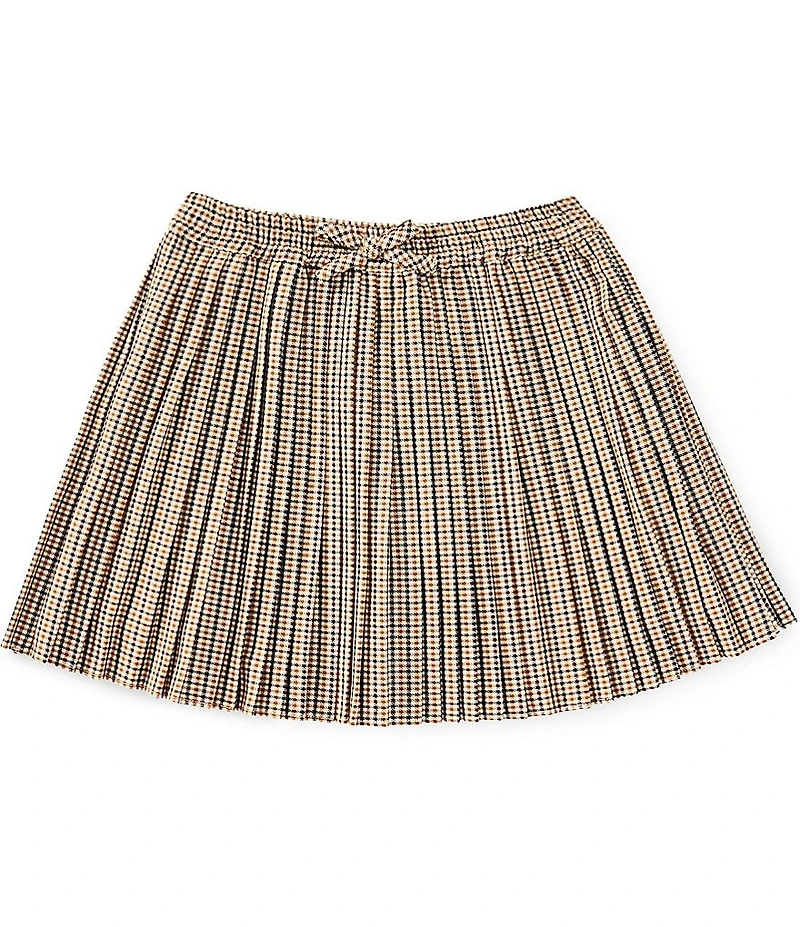 A loves A Little Girls Houndstooth Pleated Skirt