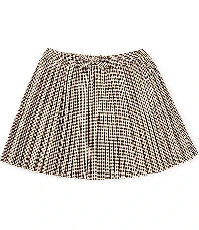 A loves A Little Girls Houndstooth Pleated Skirt