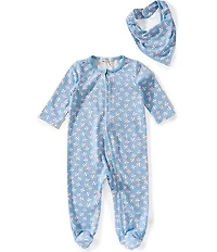 Adventurewear 360 Baby Boys All-Over Baseball Print Footed Coverall