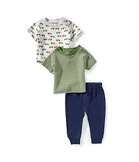 Adventurewear 360 Baby Boys Jeep T-Shirt, Stripe T-Shirt & Pants 3-Piece Set