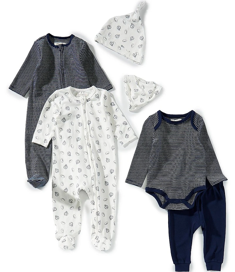 Adventurewear 360 Baby Boys Long Sleeve Football 7-Piece Layette Set