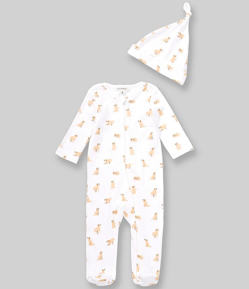 Adventurewear 360 Baby Boys Long Sleeve Golden Retriever Footed Coverall