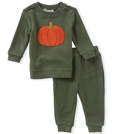 Adventurewear 360 Baby Boys Long Sleeve Pumpkin Top & Pants Set