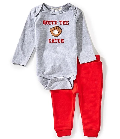 Adventurewear 360 Baby Boys Quite The Catch Long Sleeve Bodysuit & Pants Set
