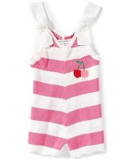 Adventurewear 360 Baby Girls Cherry Stripe Romper