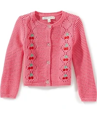 Adventurewear 360 Baby Girls Embroidered Cherry Cardigan
