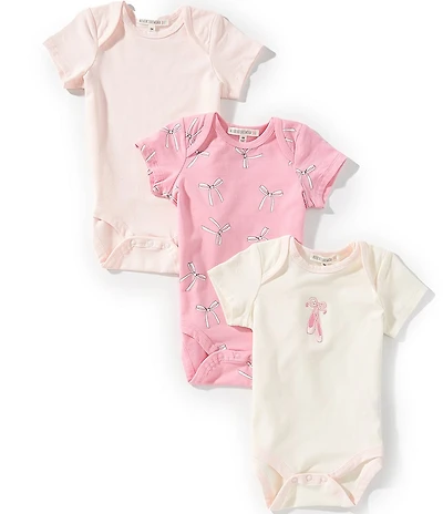 Adventurewear 360 Baby Girls Knit Ballet Bodysuit 3-Pack Set