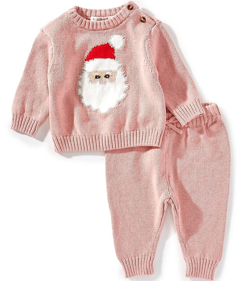 Adventurewear 360 Baby Girls Long Sleeve Santa Sweater & Pants Set