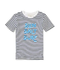 Adventurewear 360 Little Boys Stripe Sun Salt Surf Knit Short Sleeve Top