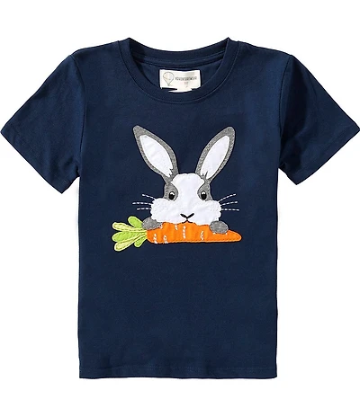 Adventurewear 360 Little Boys Bunny Applique Short Sleeve T-Shirt