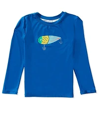 Adventurewear 360 Little Boys Fishing Lure Graphic Long Sleeve Rashguard Top