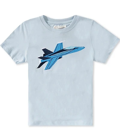 Adventurewear 360 Little Boys Jet Applique Short Sleeve T-Shirt