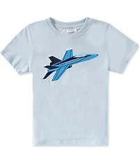 Adventurewear 360 Little Boys Jet Applique Short Sleeve T-Shirt