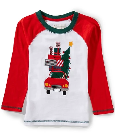 Adventurewear 360 Little Boys Long-Sleeve Holiday Car Shirt
