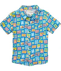 Adventurewear 360 Little Boys Stamp Print Sport Shirt