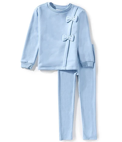 Adventurewear 360 Little Girls Bow Sweatshirt & Leggings Set
