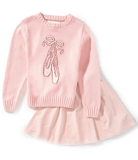 Adventurewear 360 Little Girls Long Sleeve Ballet Sweater & Coordinating Skirt Set