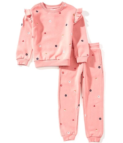 Adventurewear 360 Little Girls Mushroom Sweat Set