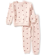 Adventurewear 360 Little Girls Strawberry Sweat Set