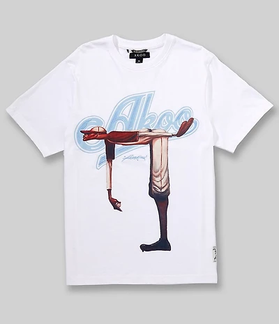 AKOO Short Sleeve Frank Morrison Collection No Hitter Crew Neck T-Shirt