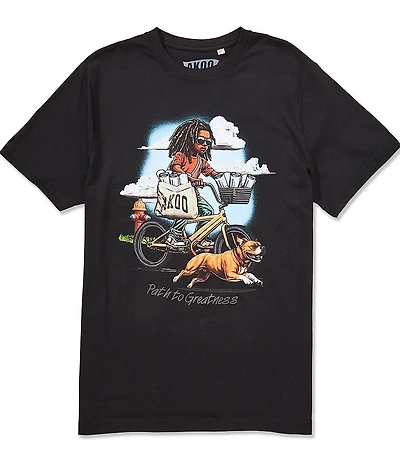 AKOO Paperboy Graphic Short Sleeve T-Shirt