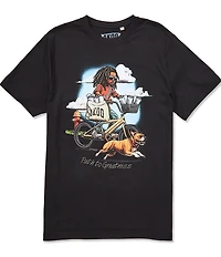AKOO Paperboy Graphic Short Sleeve T-Shirt