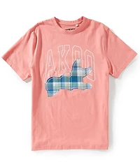 AKOO Short Sleeve Plaid Arch T-Shirt