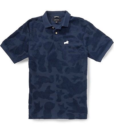 AKOO Short Sleeve Polo Collar Standard Fit Connect Shirt