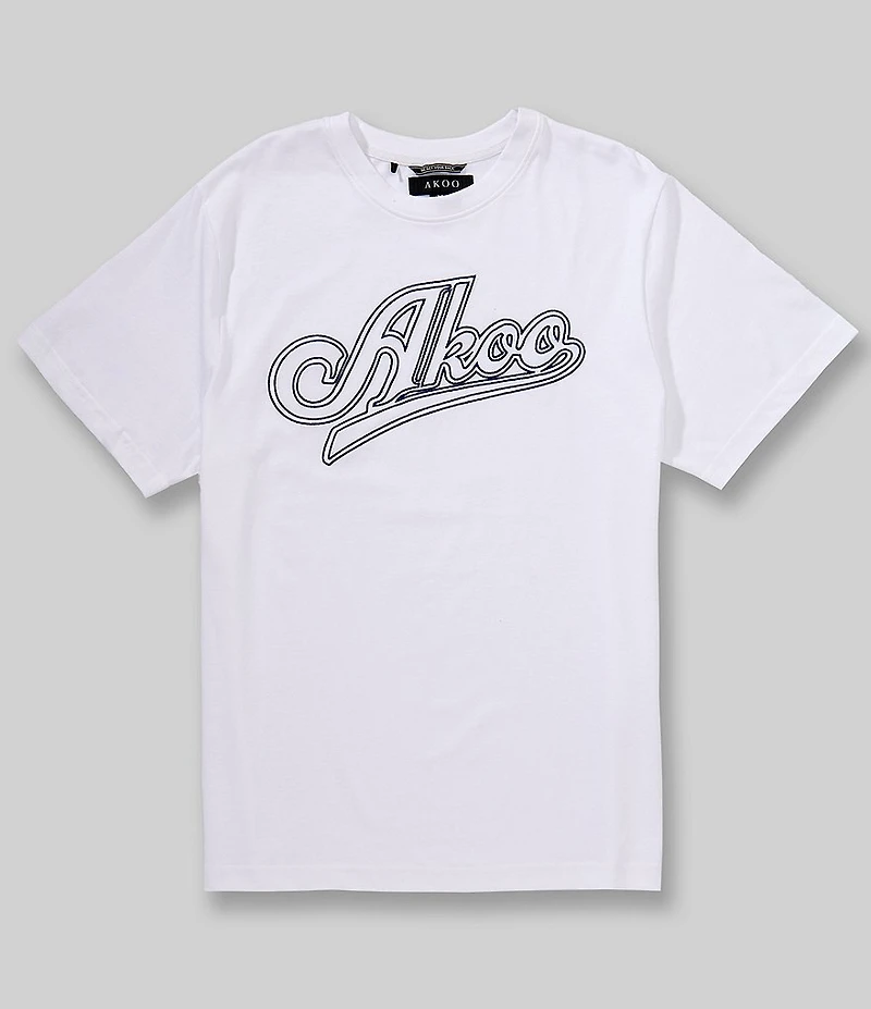 AKOO Short Sleeve Standard Fit Script T-Shirt