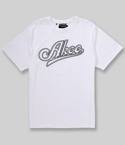 AKOO Short Sleeve Standard Fit Script T-Shirt