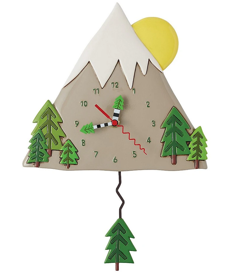 Allen Designs by Enesco Battery-Operated Peak Sculptured Pendulum Wall Clock