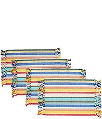 Fiesta Stripe Fringe Placemat, Set of 4