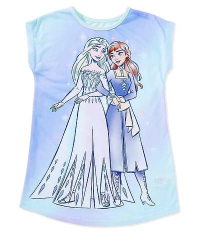 AME Frozen Little/Big Girls Short Sleeve Frozen 2 Never Divided Nightgown