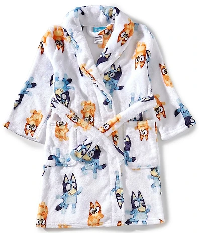 AME Funny Bluey Little Girls Luxe Plush Robe