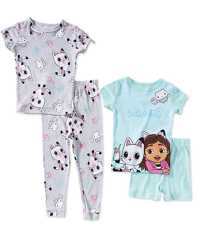 AME Gabby's Dollhouse Little Girls Gabby Chilling Pajama 4-Set