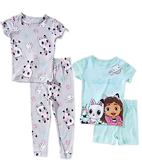 AME Gabby's Dollhouse Little Girls Gabby Chilling Pajama 4-Set