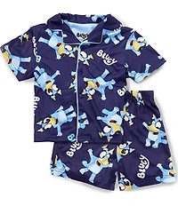 AME Little Boys Short-Sleeve Bluey Pajama Shirt & Matching Pajama Shorts Set