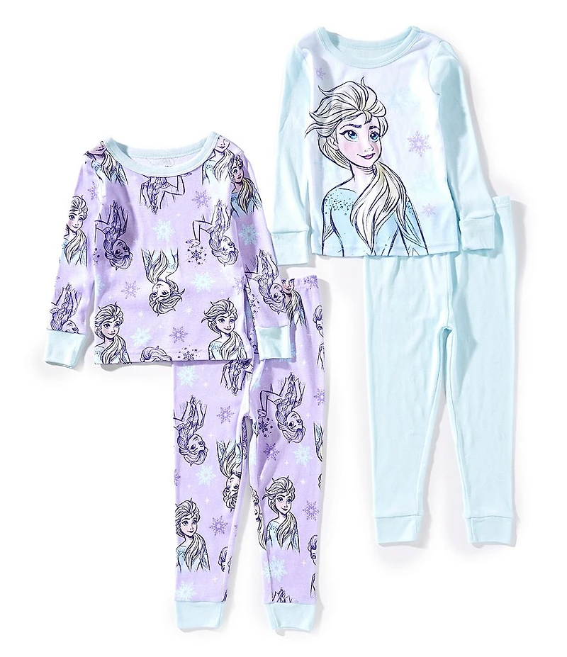 AME Little Girls Long Sleeve Frozen Dream Top & Pajama Pants 2-PKG Set