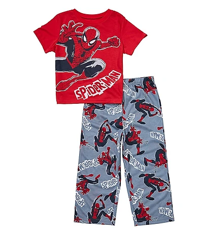 AME Little/Big Boys Short-Sleeve Spiderman Pajama T-Shirt & Coordinating Pajama Pant Set