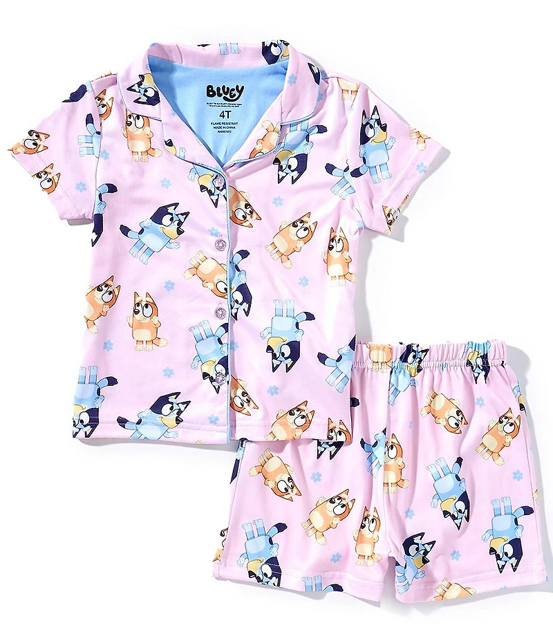 AME Little/Big Girls Happy Bluey Bingo 2-Piece Pajama Set