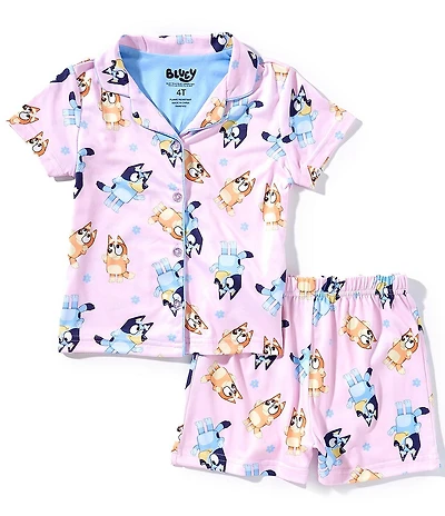 AME Little/Big Girls Happy Bluey Bingo 2-Piece Pajama Set