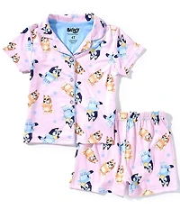 AME Little/Big Girls Happy Bluey Bingo 2-Piece Pajama Set