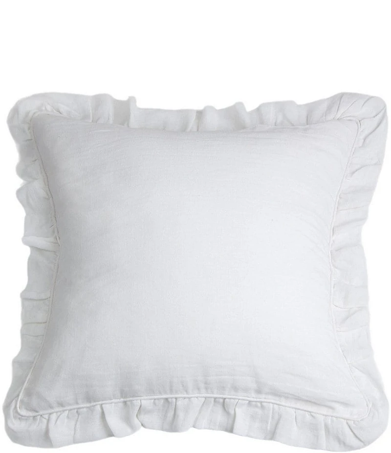 Amity Home Kiya Ruffled Border Euro Sham