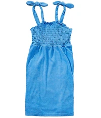 Angel Beach Big Girls Shoulder Tie Strap Terry Trend Cover Up Dress