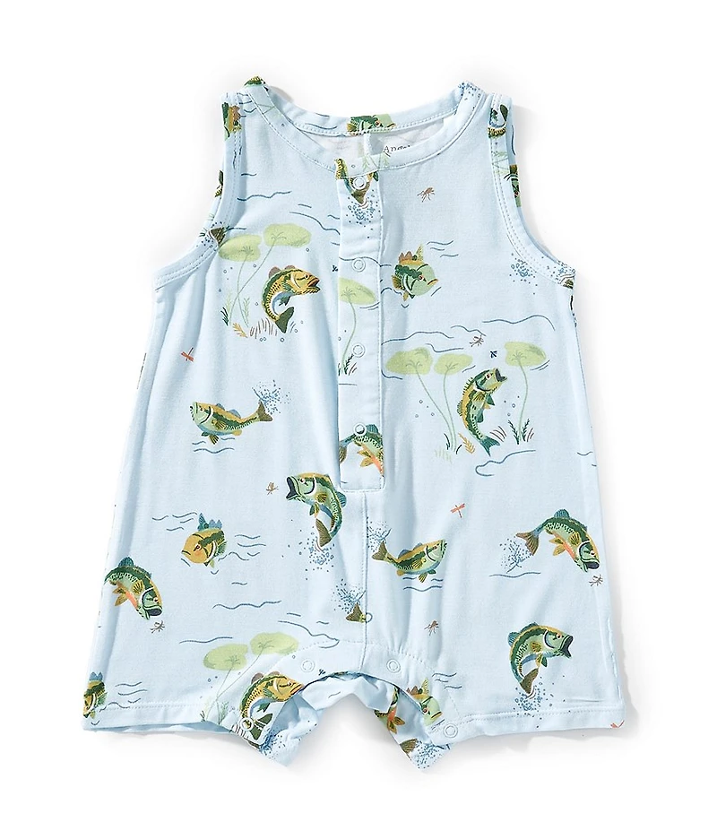 Angel Dear Baby Boys Sleeveless Shortie Bass Shortall