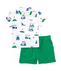Angel Dear Baby Boys Golf Cart Knit Set