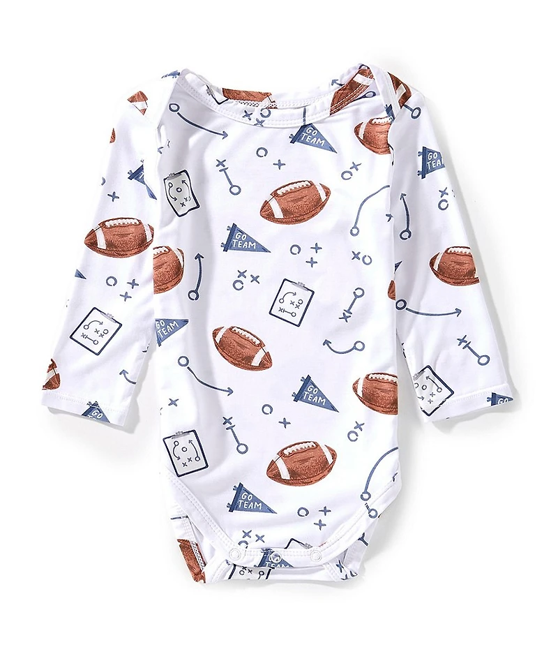 Angel Dear Baby Boys Long Sleeve Touchdown Lap Shoulder Bodysuit